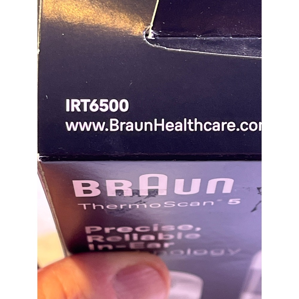 Braun ThermoScan 5 Ear Thermometer Unisex OS White NEW IRT6500 ExacTemp - Picture 7 of 7